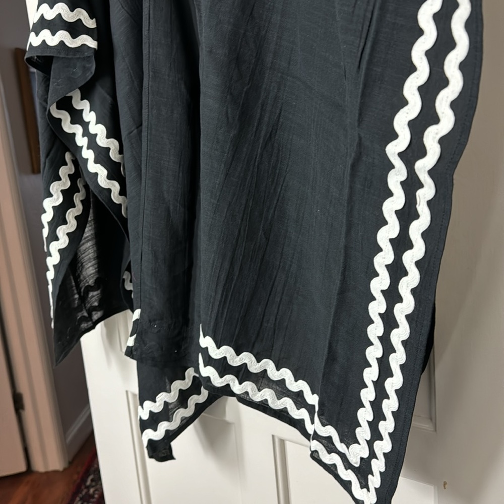 Ann Taylor Ric Rac Open Poncho 613650 - Picture 5 of 8